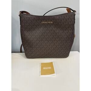 Michael Kors Jet Set Travel Large Messenger Crossbody Handbag Purse